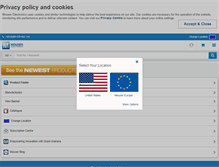 Tablet Screenshot of eu.mouser.com