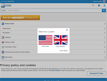 Tablet Screenshot of mouser.co.uk