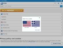 Tablet Screenshot of gr.mouser.com